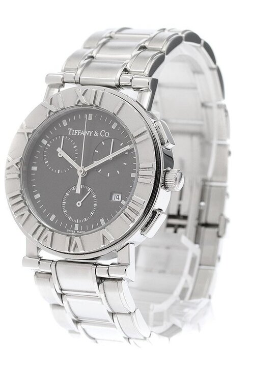 TIFFANY&Co. Atlas Chronograph Date black Dial Quartz Men\'s Watch_942271 main image 4